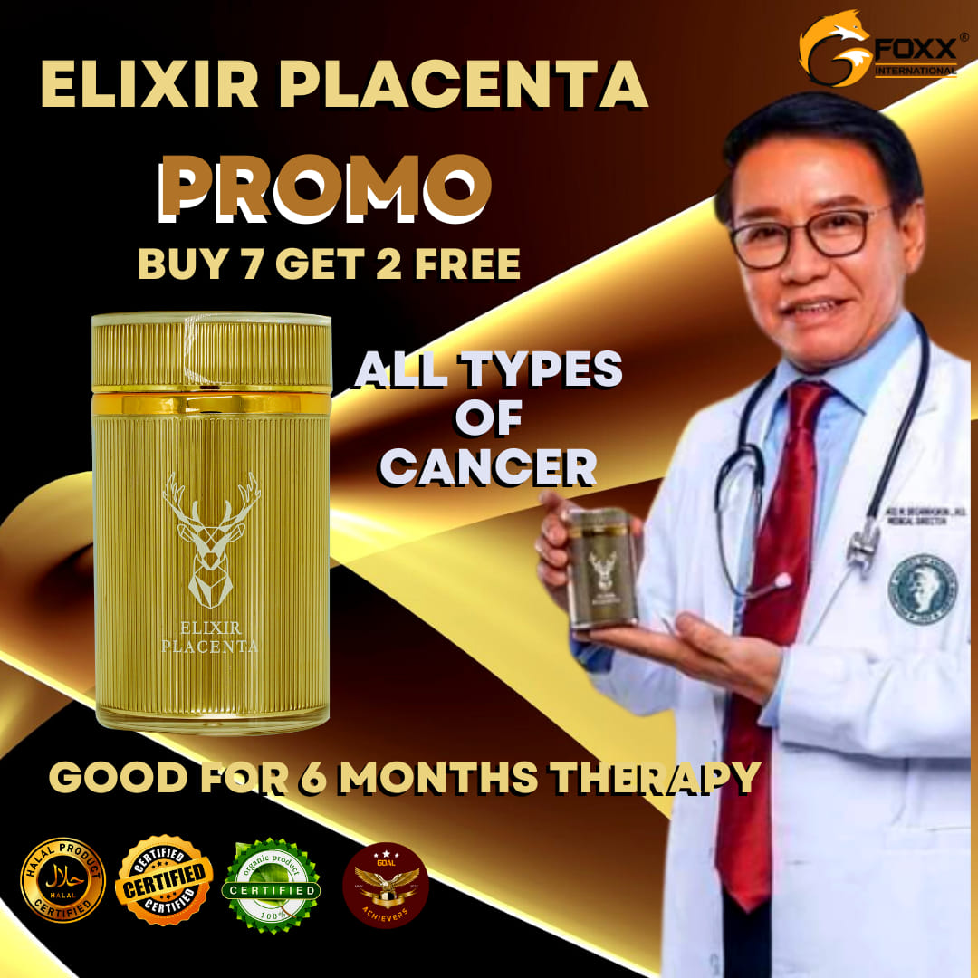Elixir Placenta the best food supplement for cancer patients Facebook ad: A life Saving Product.