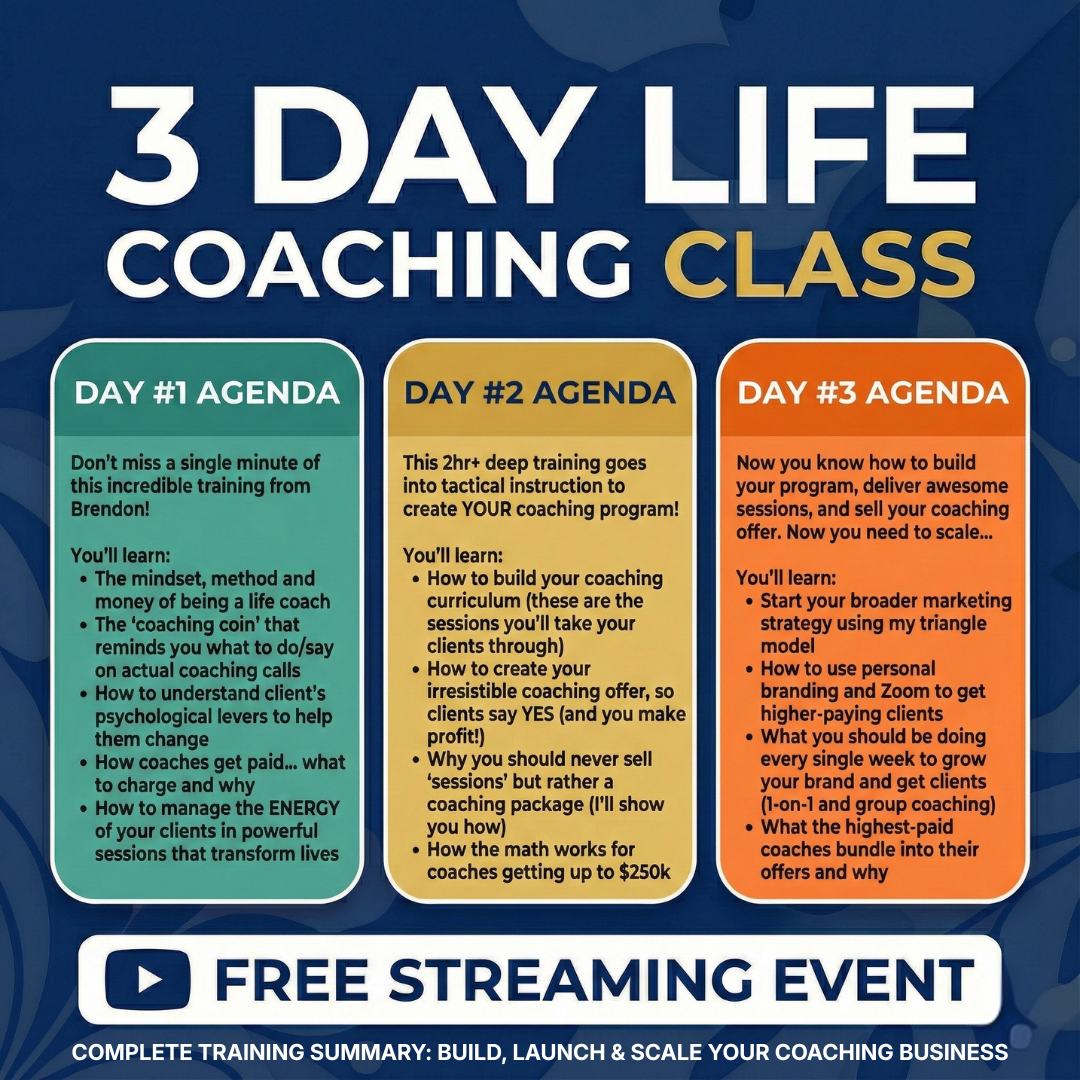 Brendon Burchard - Live. Love. Matter. Facebook ad