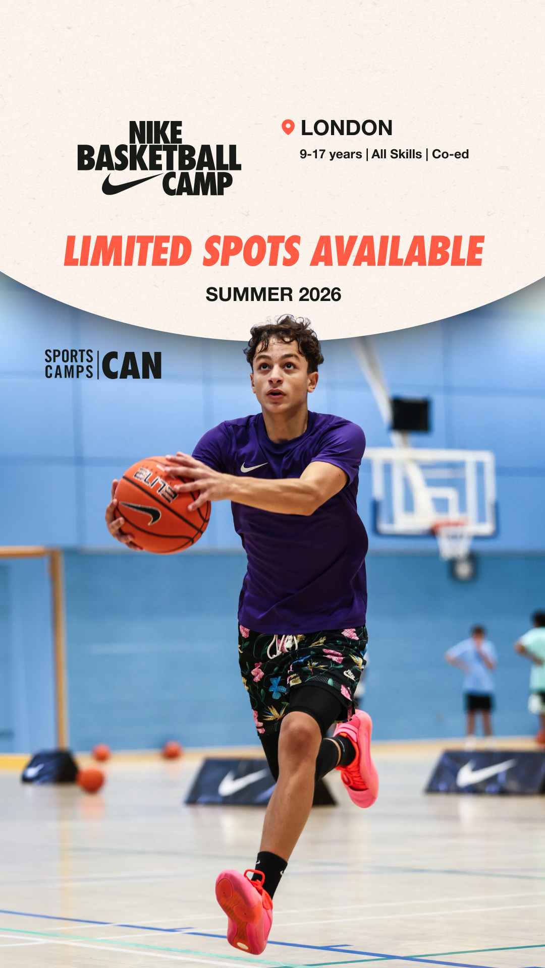 Nike Sports Camps Canada Facebook ad