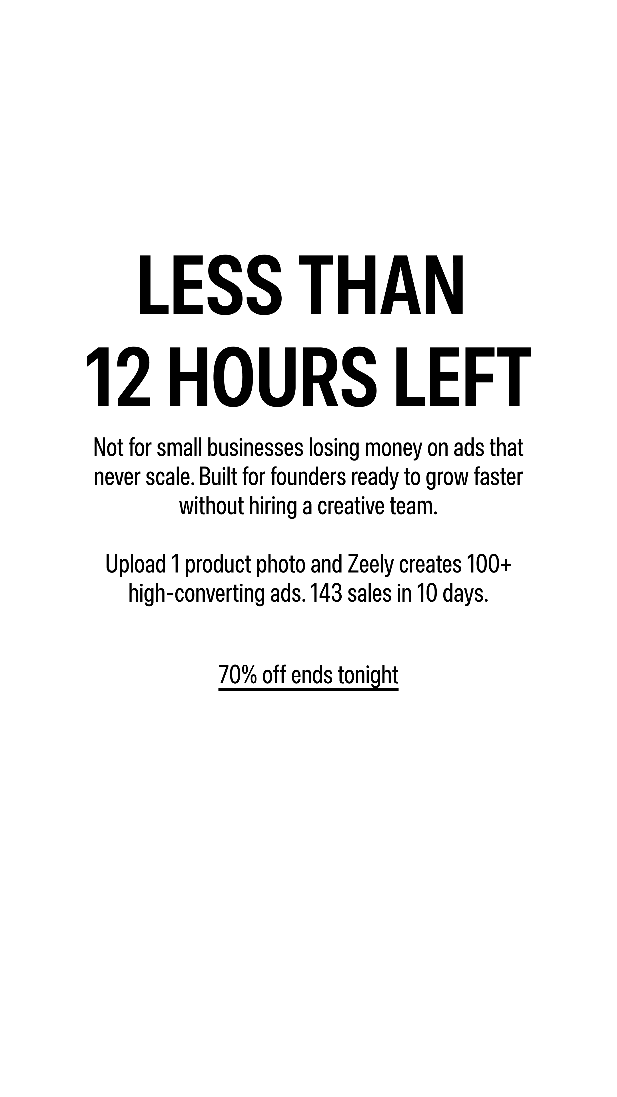 Zeely Facebook ad