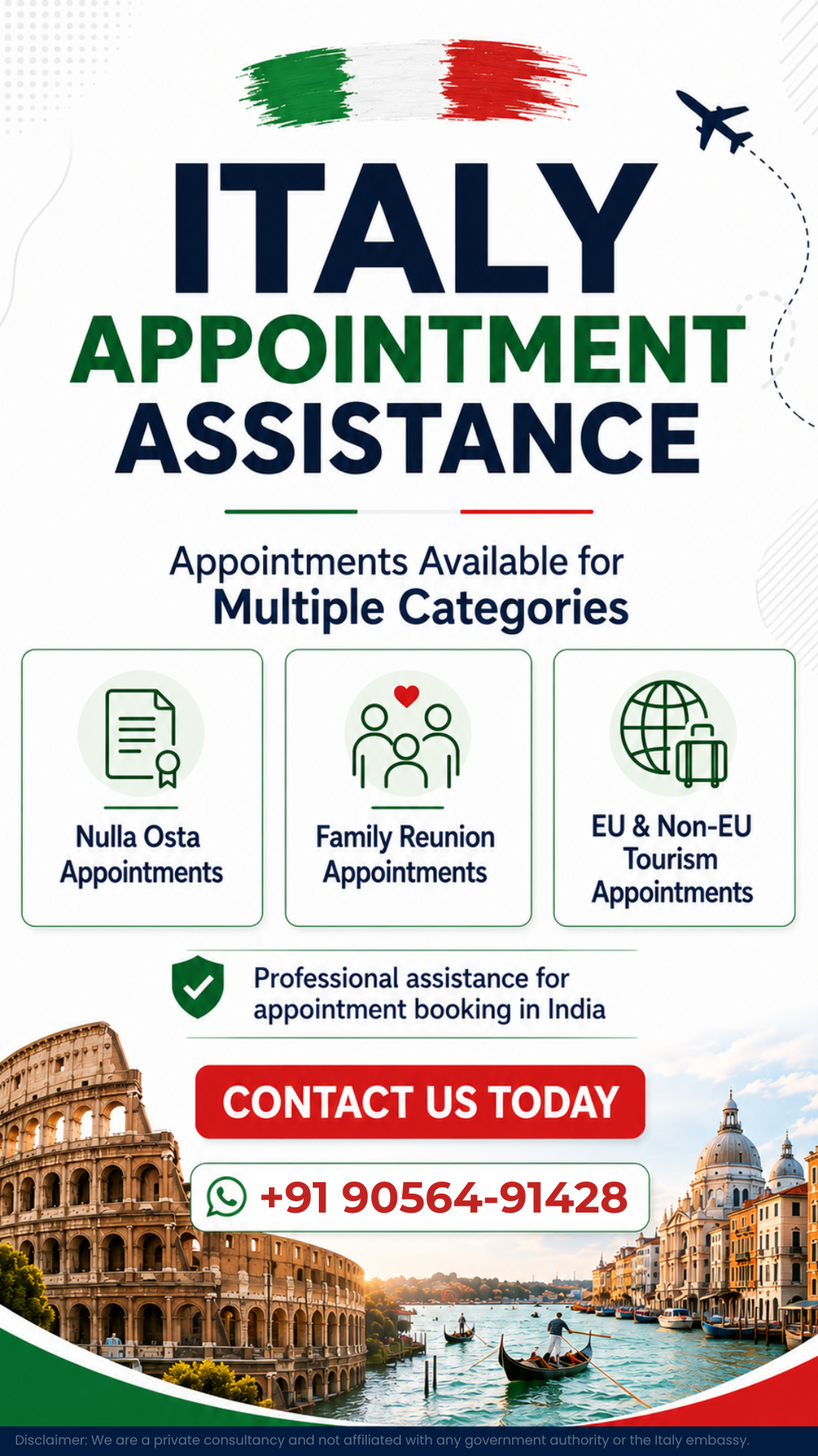 Passport Appointments Facebook ad: Chat with us