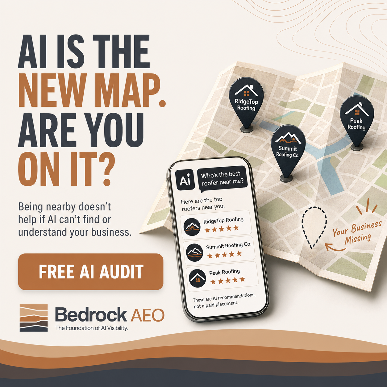 Bedrock AEO Facebook ad from Aug 6, 2026