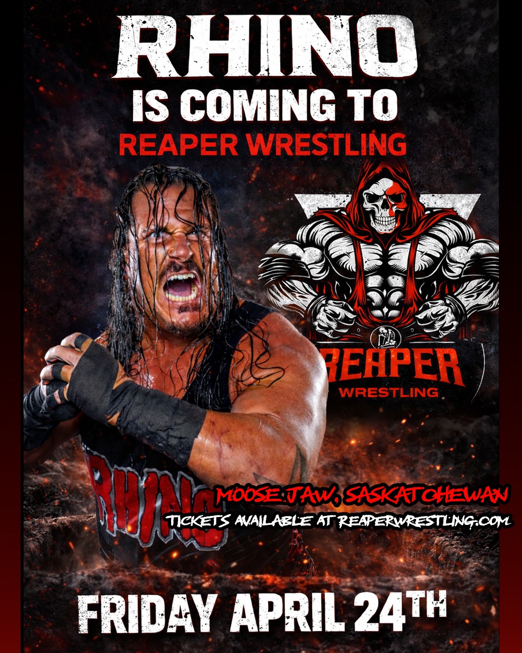 Reaper Wrestling Facebook ad