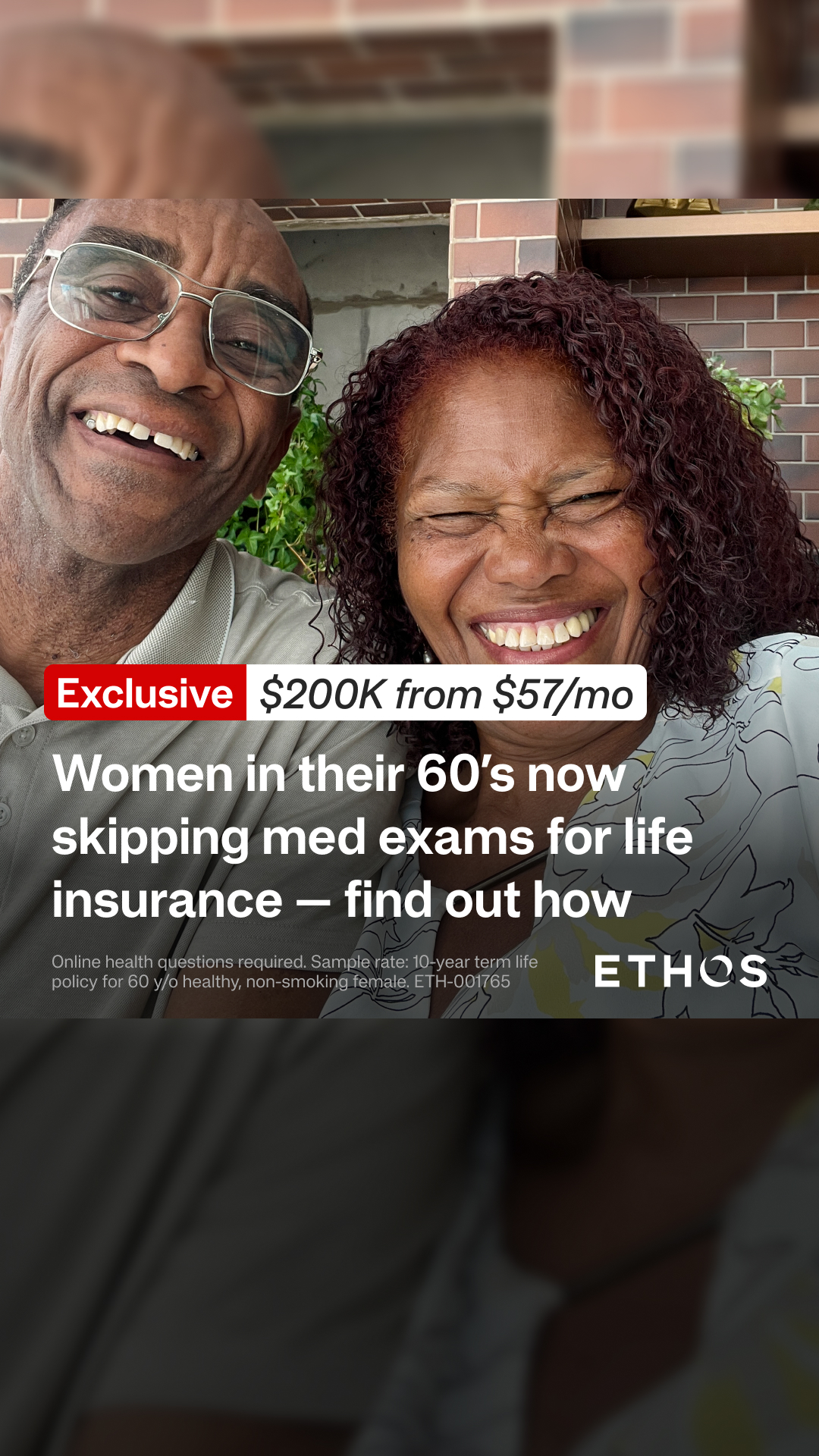 Ethos Facebook ad