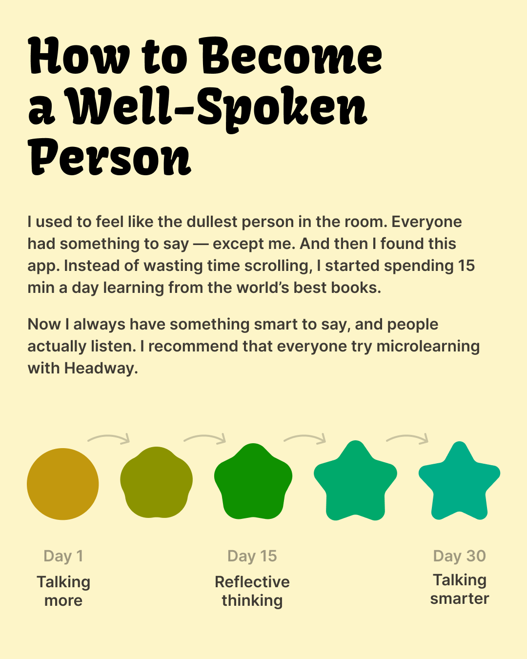 Headway App Facebook ad