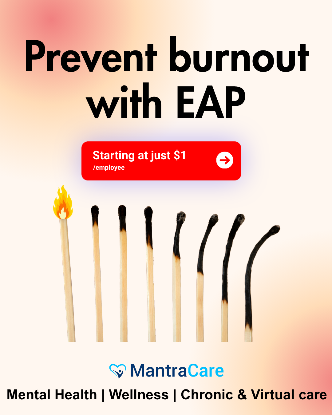 Mantra Care Facebook ad: HR Leaders: Cover Your Employees’ Wellbeing