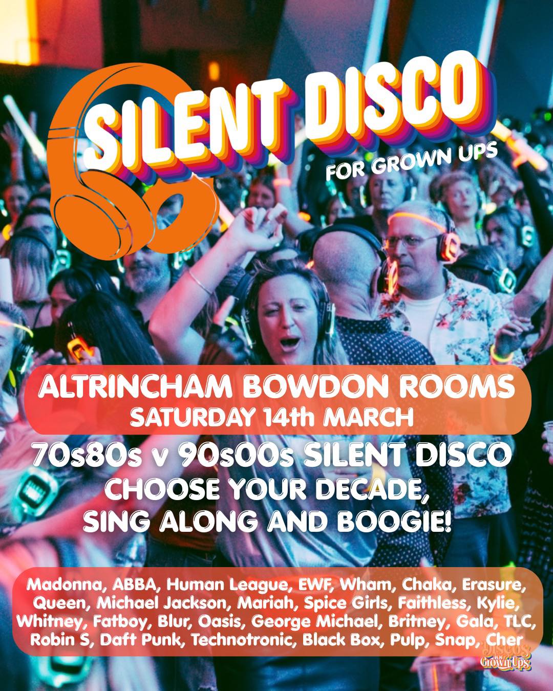 Discos for Grown Ups Facebook ad