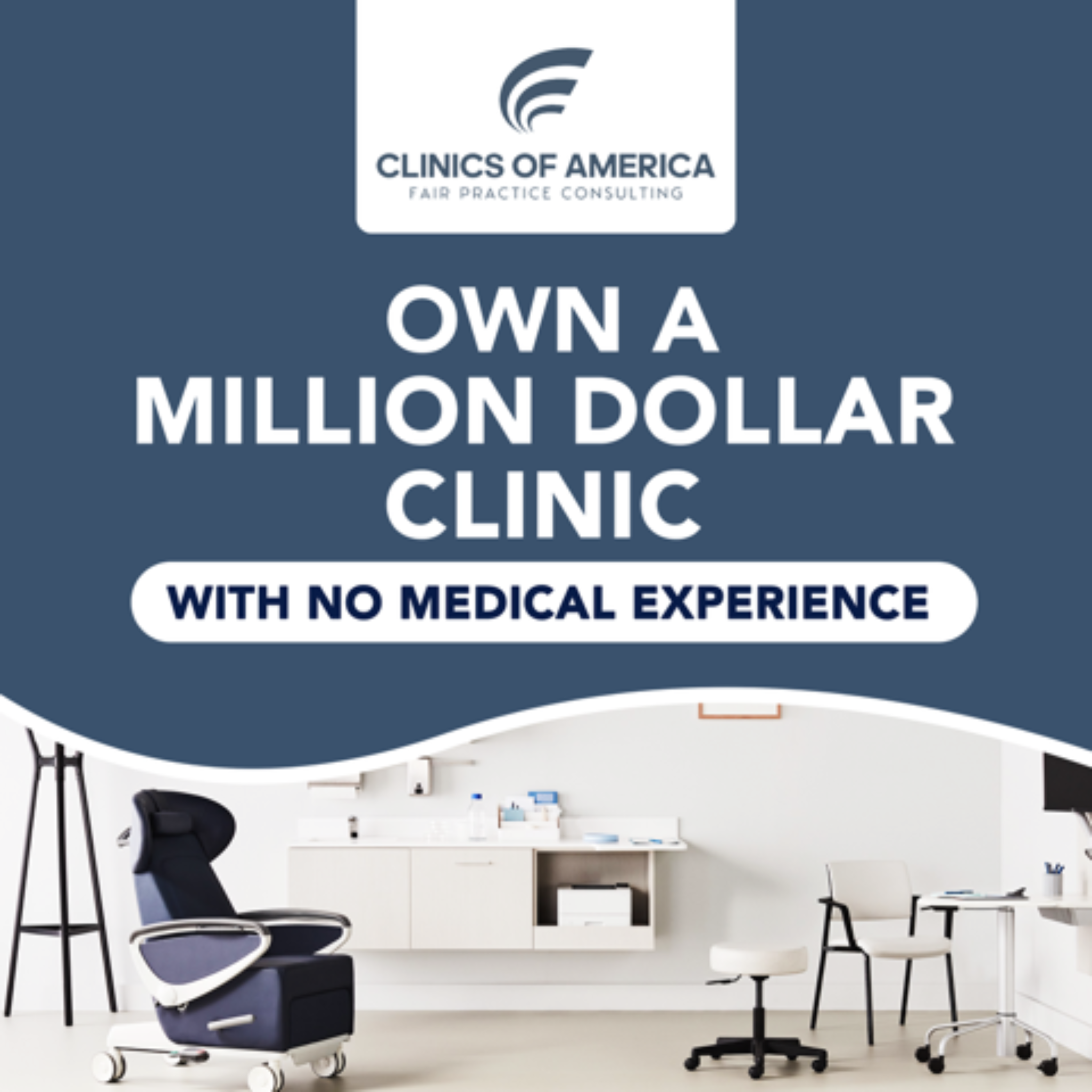 Clinics of America Facebook ad: Start. Grow. & Scale your OWN weight loss clinic