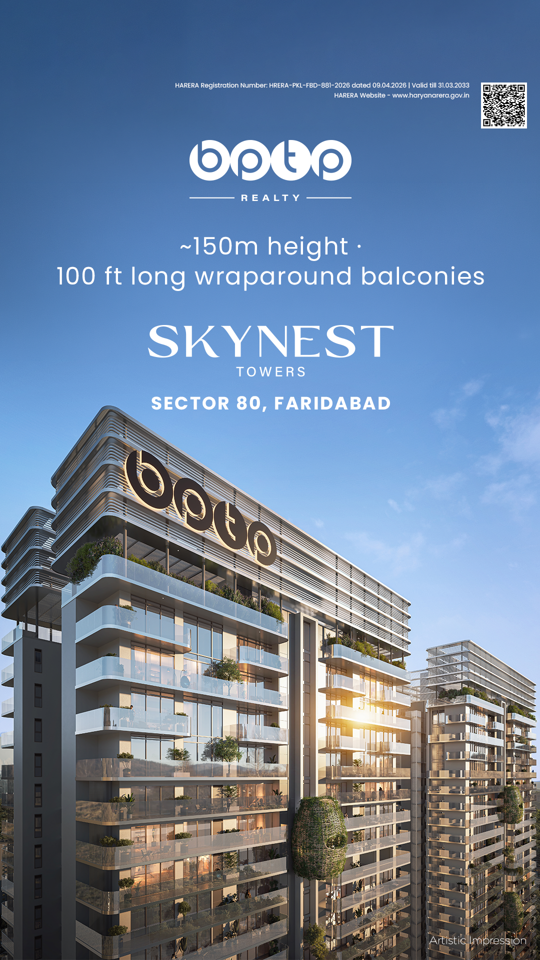 BPTP Limited. Facebook ad: Faridabad’s Tallest Residential Address Awaits