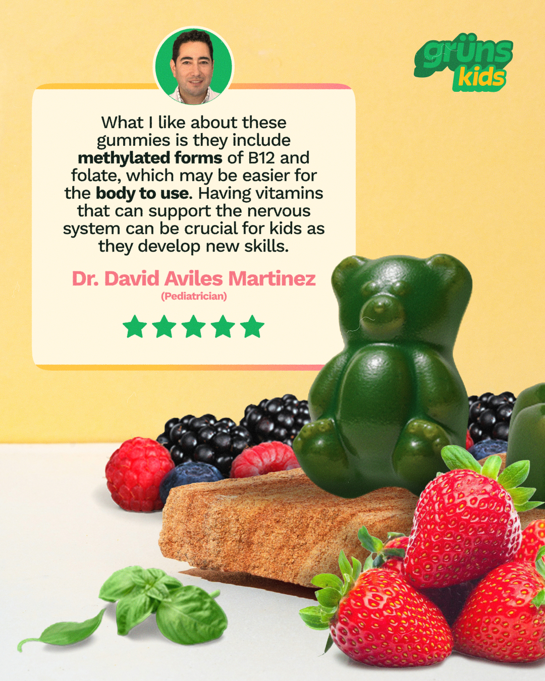 Grüns Kids Facebook ad