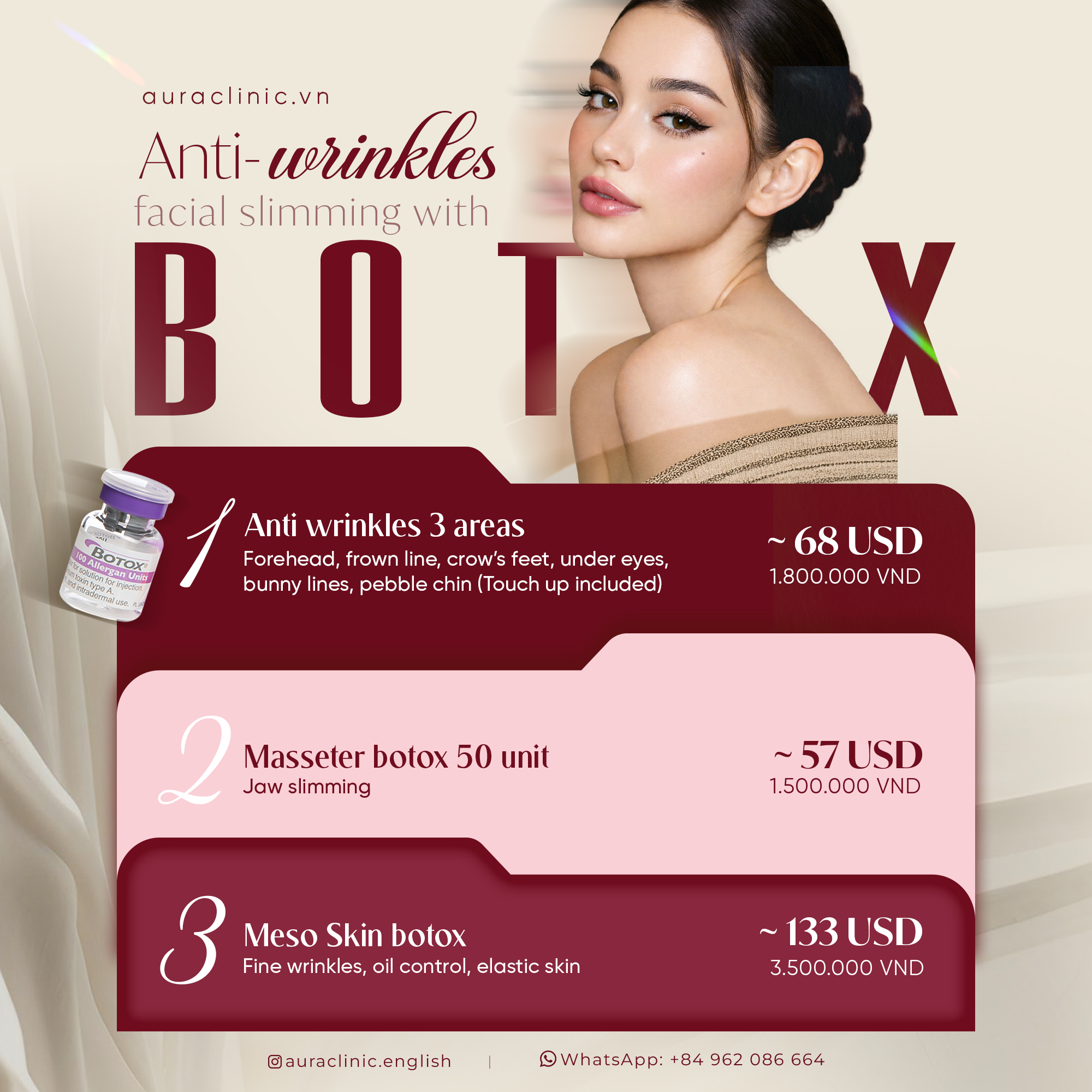 Aura Clinic Facebook ad