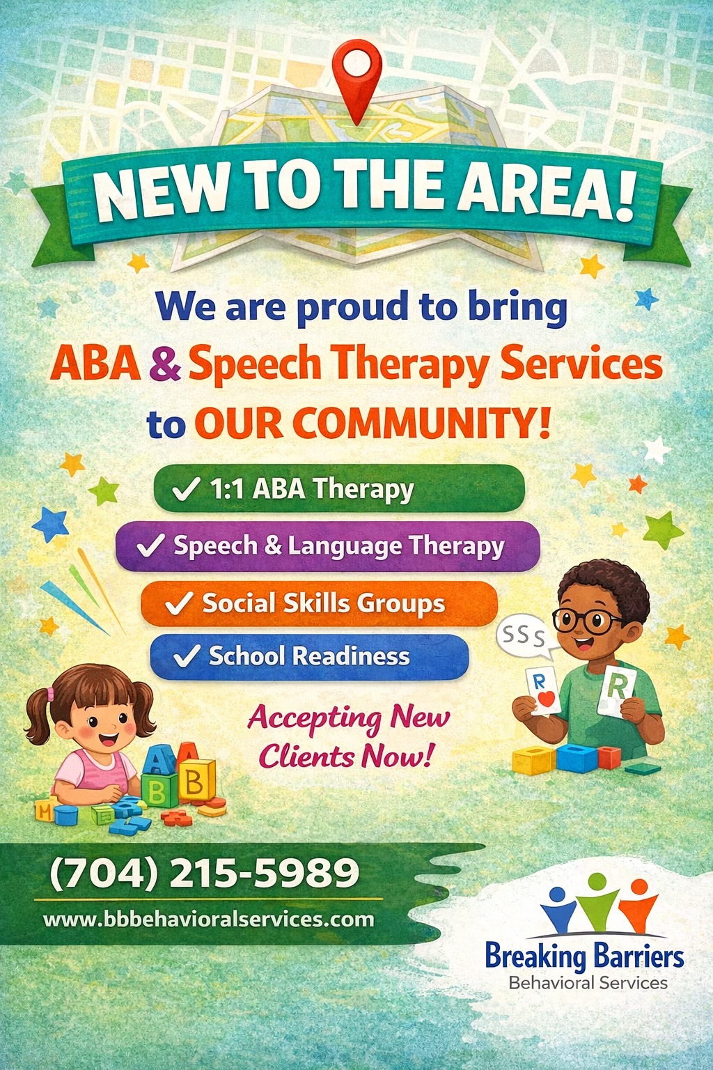 Breaking Barriers Behavioral Services LLC Facebook ad: Now Serving Gastonia & Surrounding Areas!