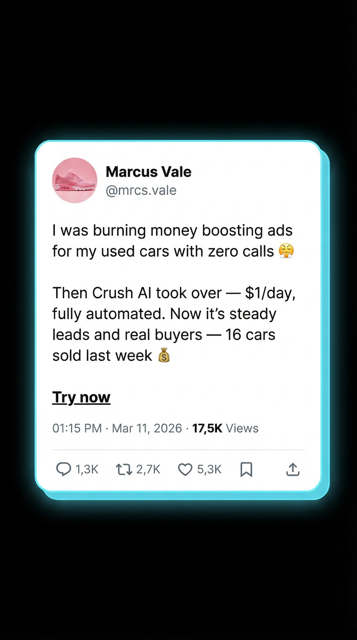 Mike Johnson - AI Marketing Facebook ad