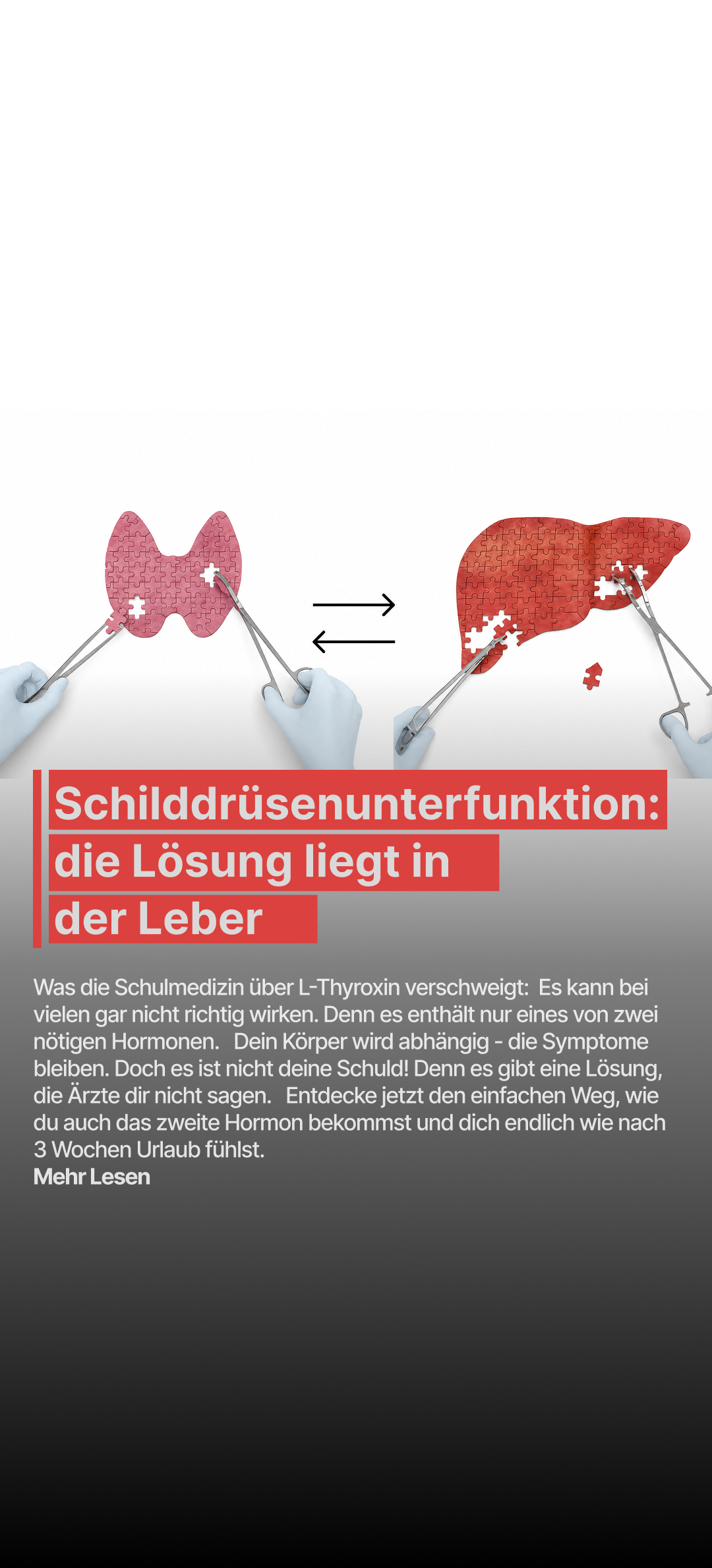 Mission Schilddrüse Facebook ad