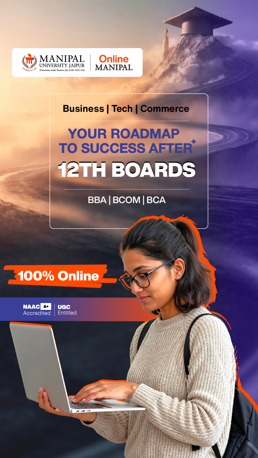 Manipal University Jaipur Online Facebook ad