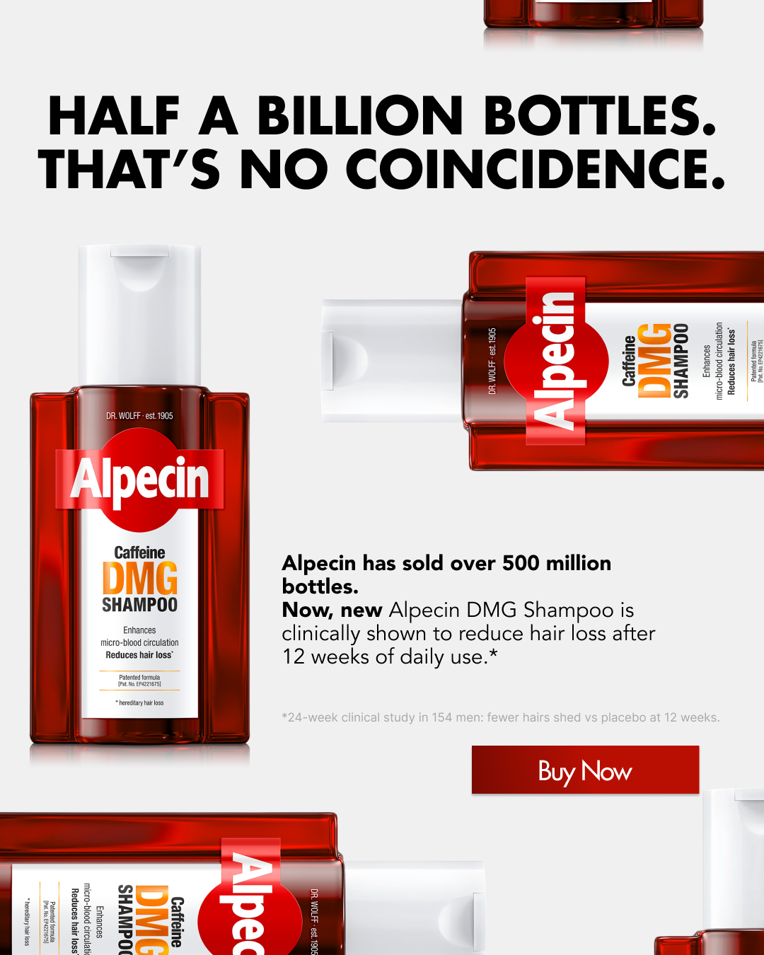 Alpecin Facebook ad: NEW: A 2-Minute Hair Loss Routine