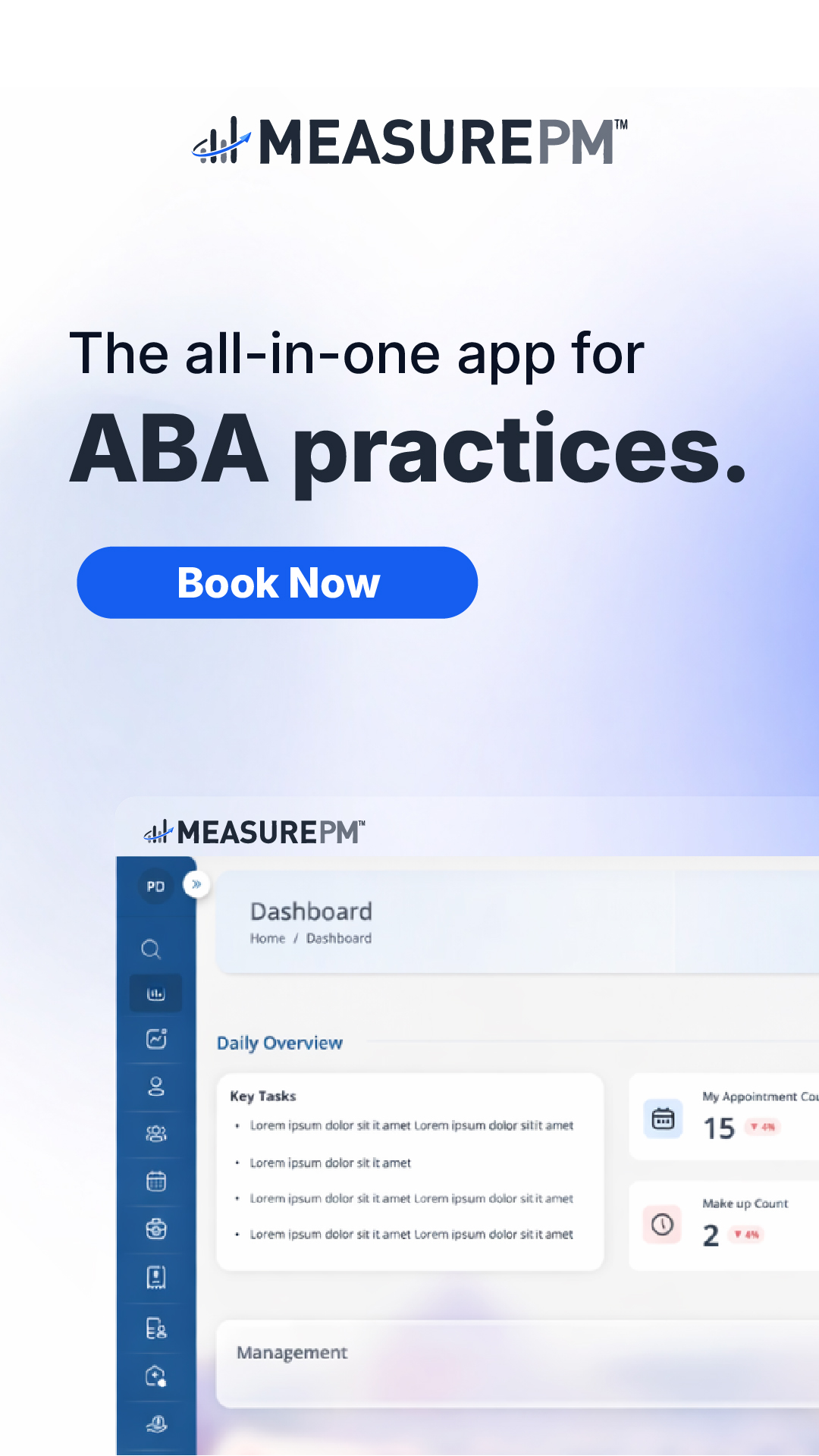 Measure Practice Management Facebook ad from Jul 10, 2026