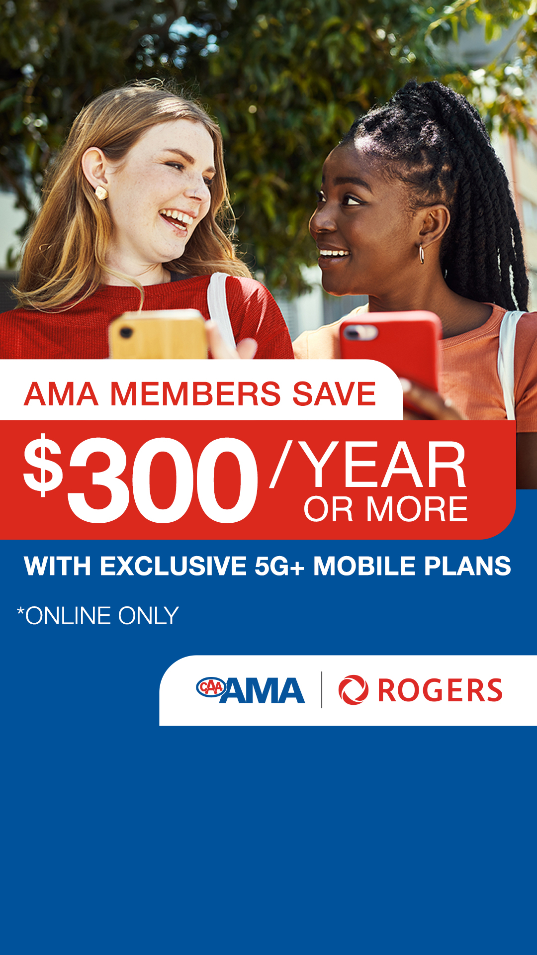 AMA - Alberta Motor Association Facebook ad: AMA members save with Rogers!