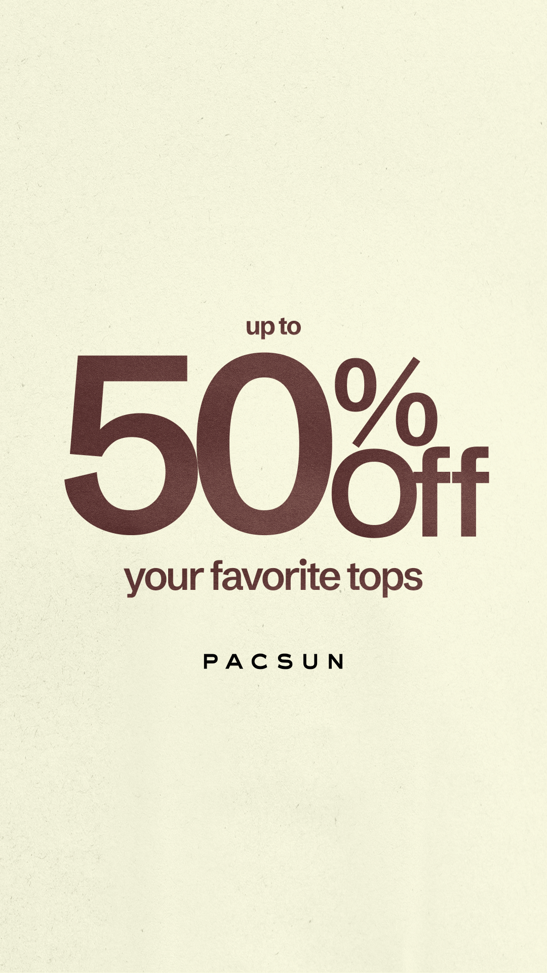 PacSun Facebook ad