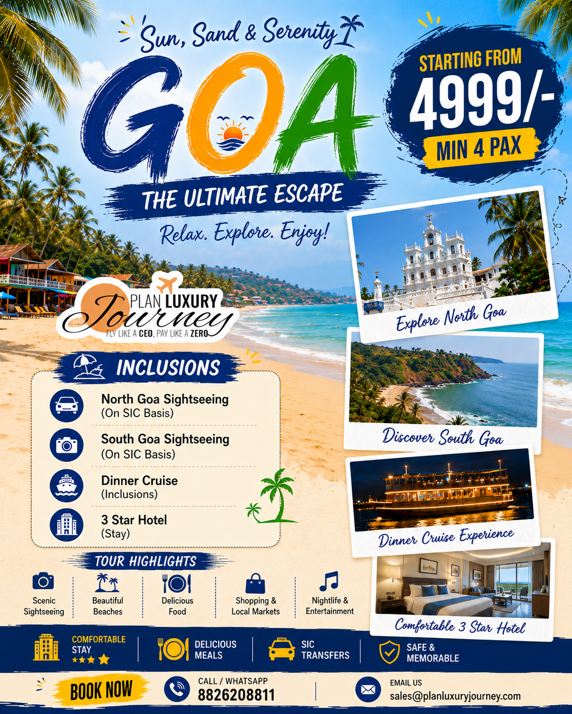 Plan Luxury Journey  Tour and Travel Facebook ad