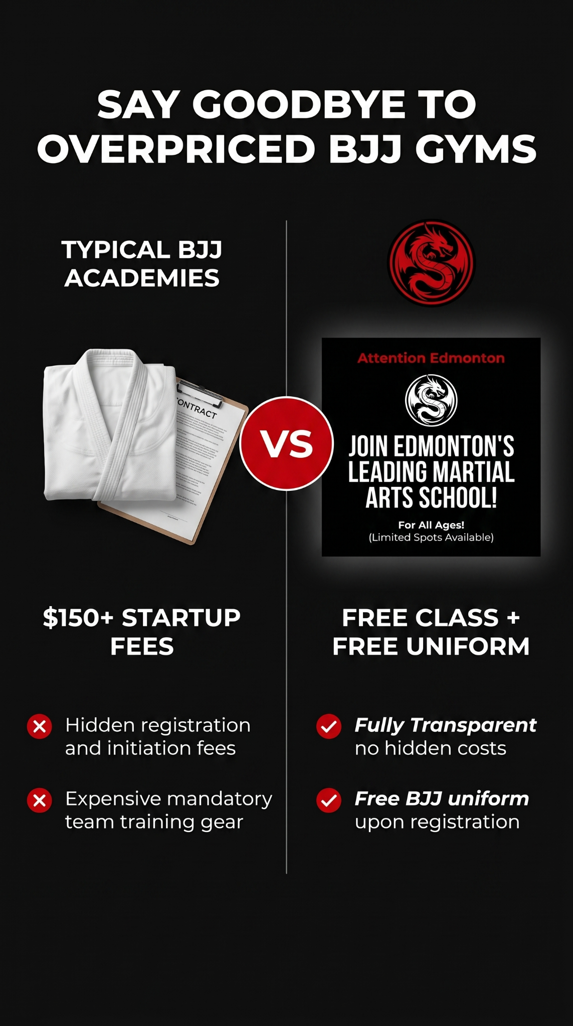 Impact Martial Arts Facebook ad