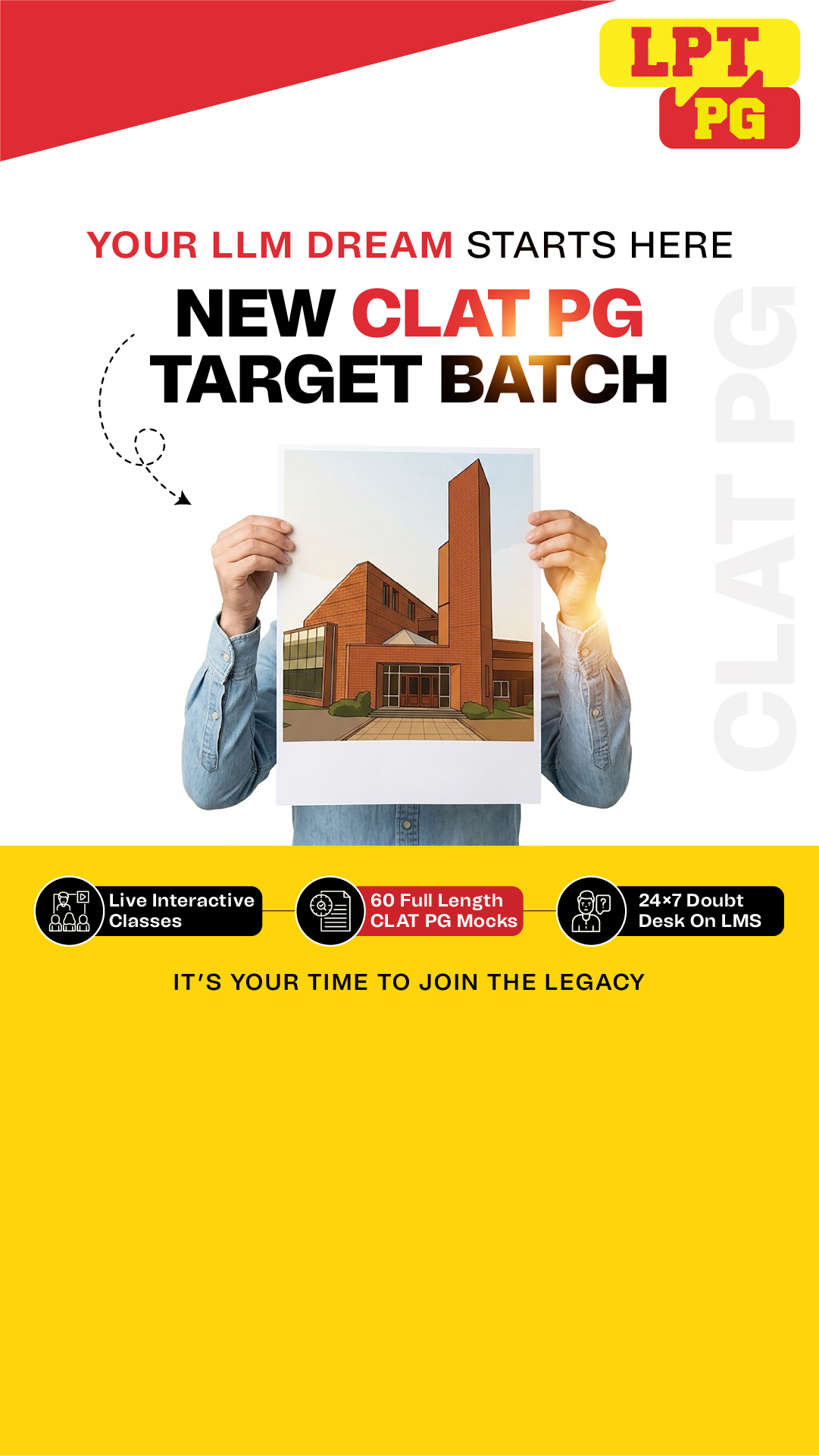Law Prep CLAT PG Facebook ad from Apr 10, 2026