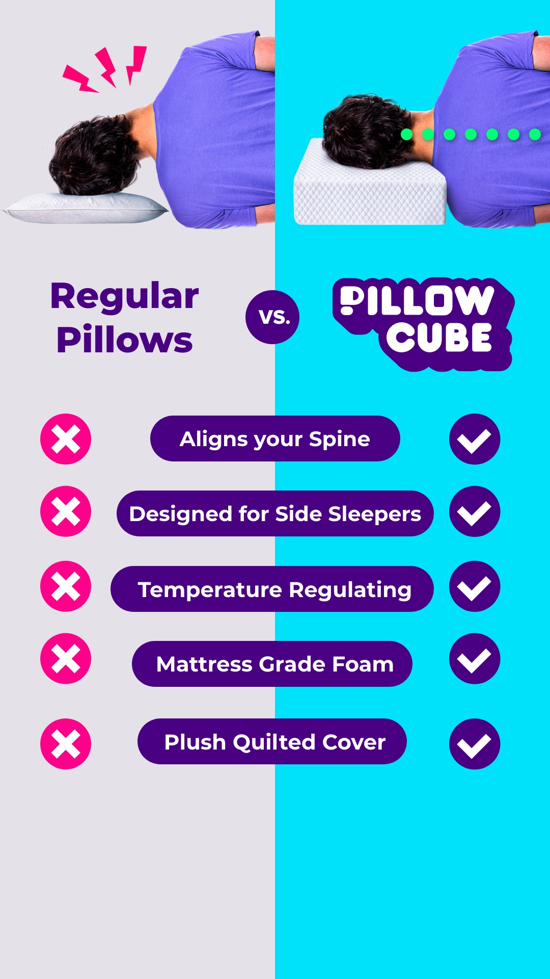 Pillow Cube Facebook ad