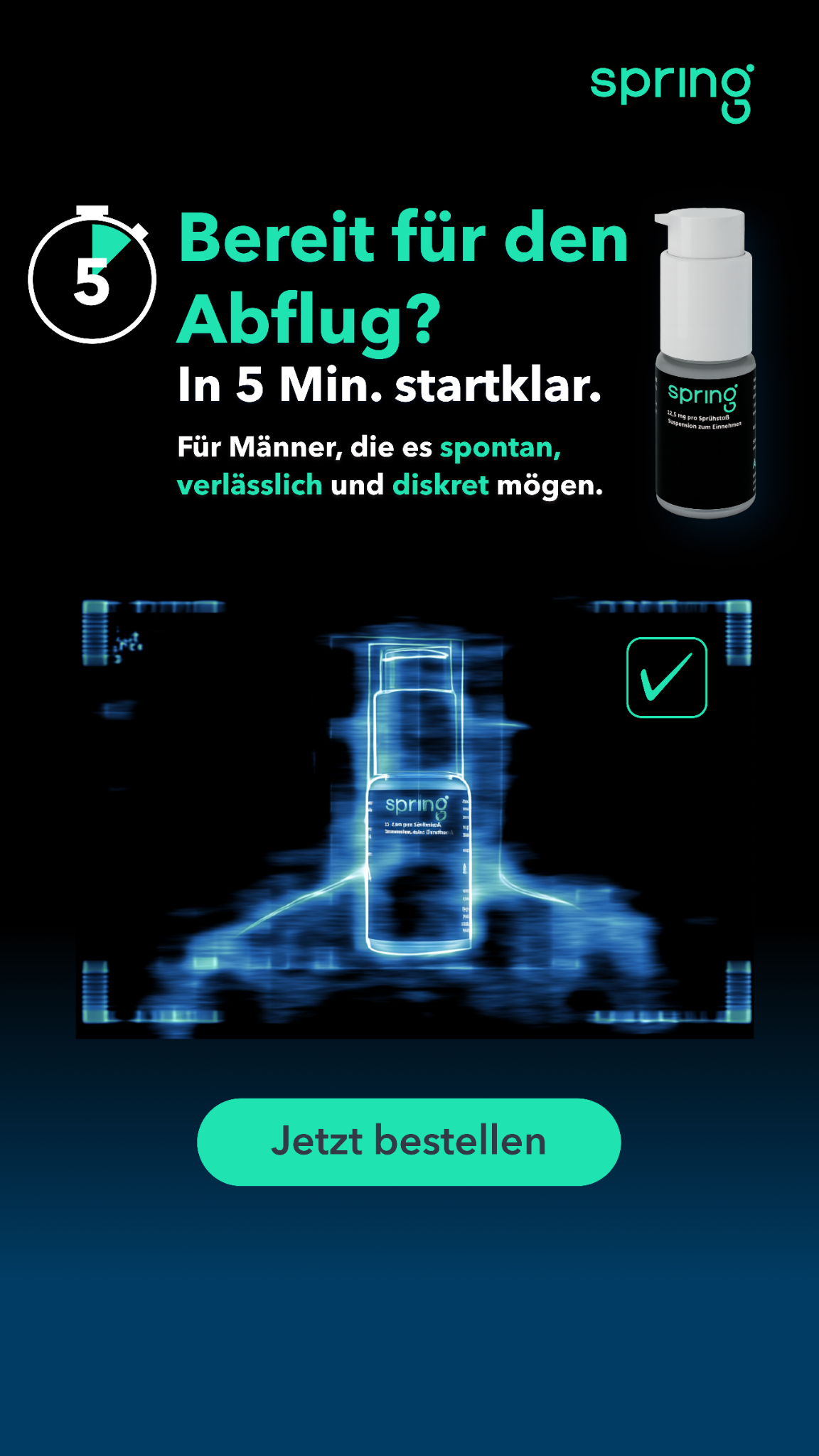 GoSpring Männergesundheit Deutschland  Facebook ad
