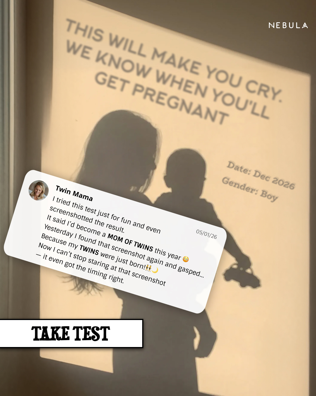 Nebula: Motherhood Facebook ad