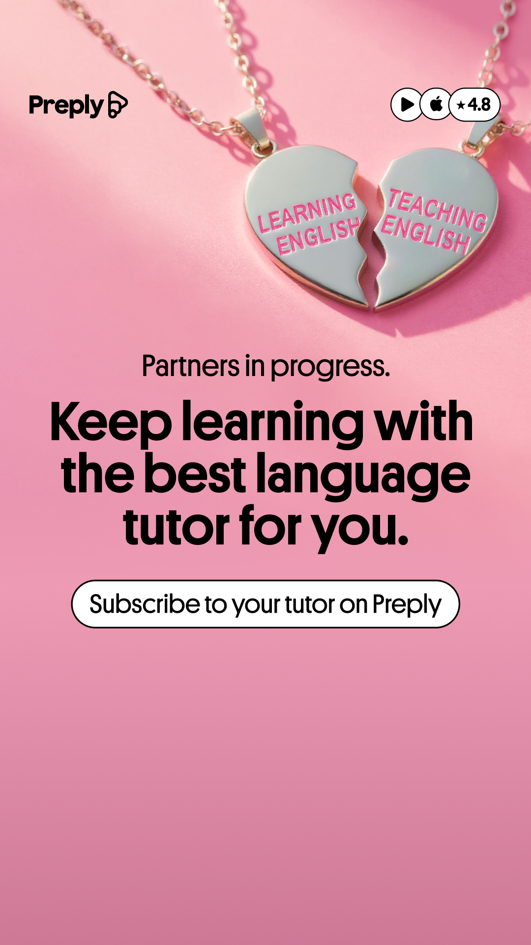 Preply Facebook ad