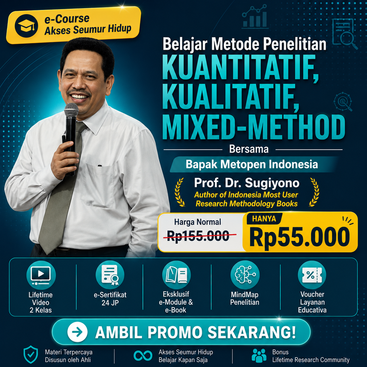 Educativa.id Facebook ad: Belajar Metode Bareng Prof!