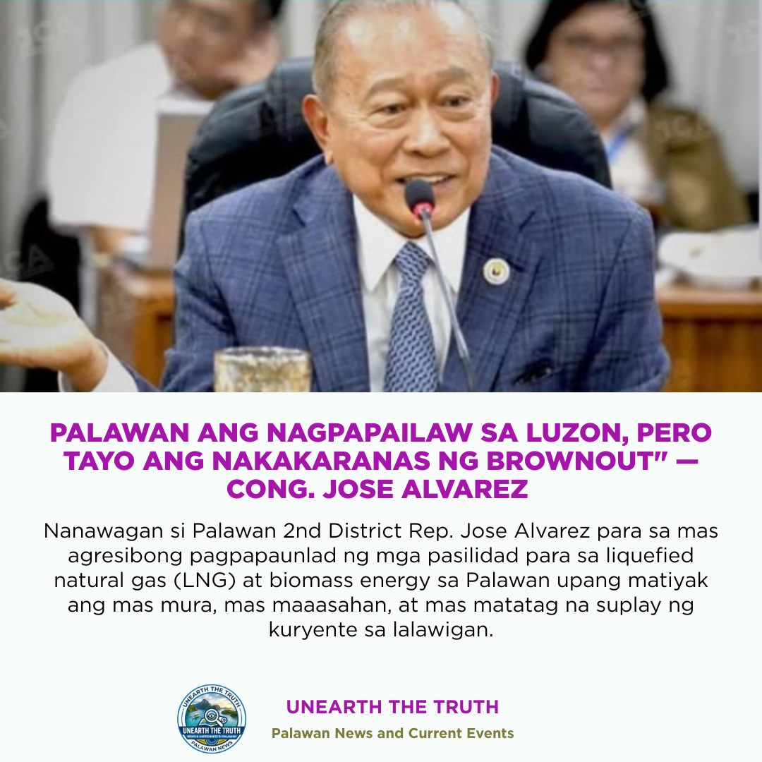 Unearth The Truth Facebook ad: PALAWAN ANG NAGPAPAILAW SA LUZON, PERO TAYO ANG…