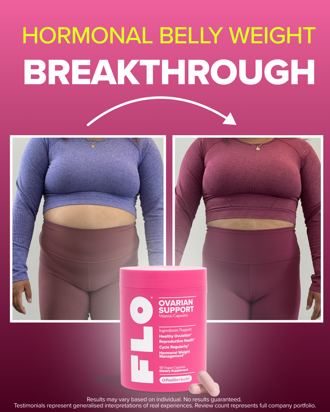 O Positiv Facebook ad: Get Ovarian Support Now