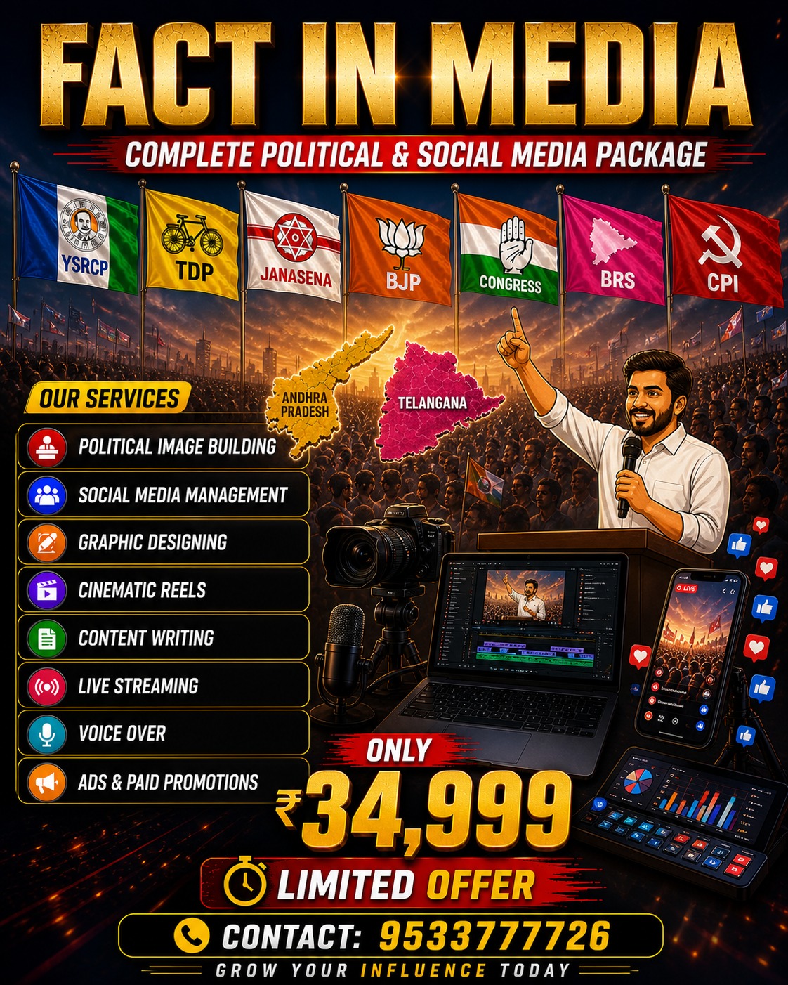 FACT IN MEDIA Facebook ad: FACT IN MEDIA - Complete Political & Social…