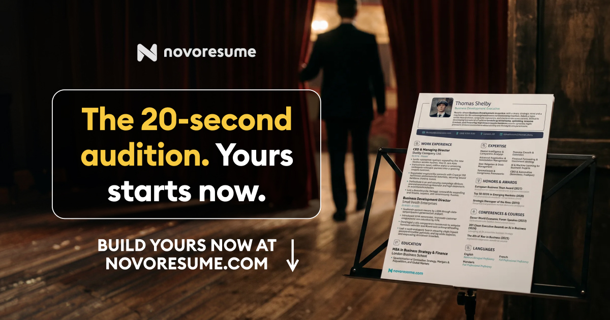 Novorésumé Facebook ad