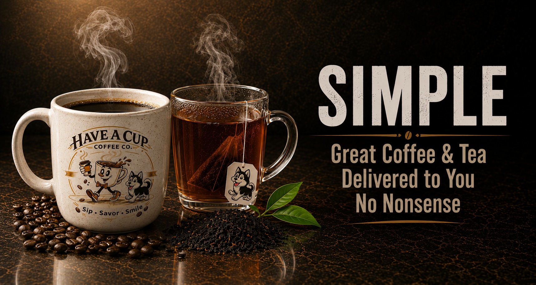 Have A Cup of Coffee Co. Facebook ad: Doesn't have to be hard.