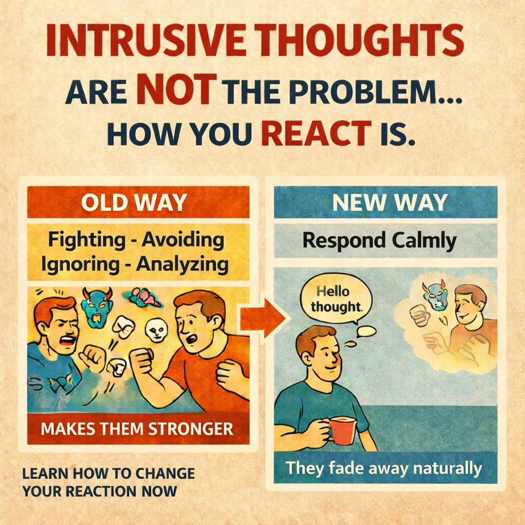 Ever Calm Mind Facebook ad: LEARN TO BREAK THE REACTION LOOP