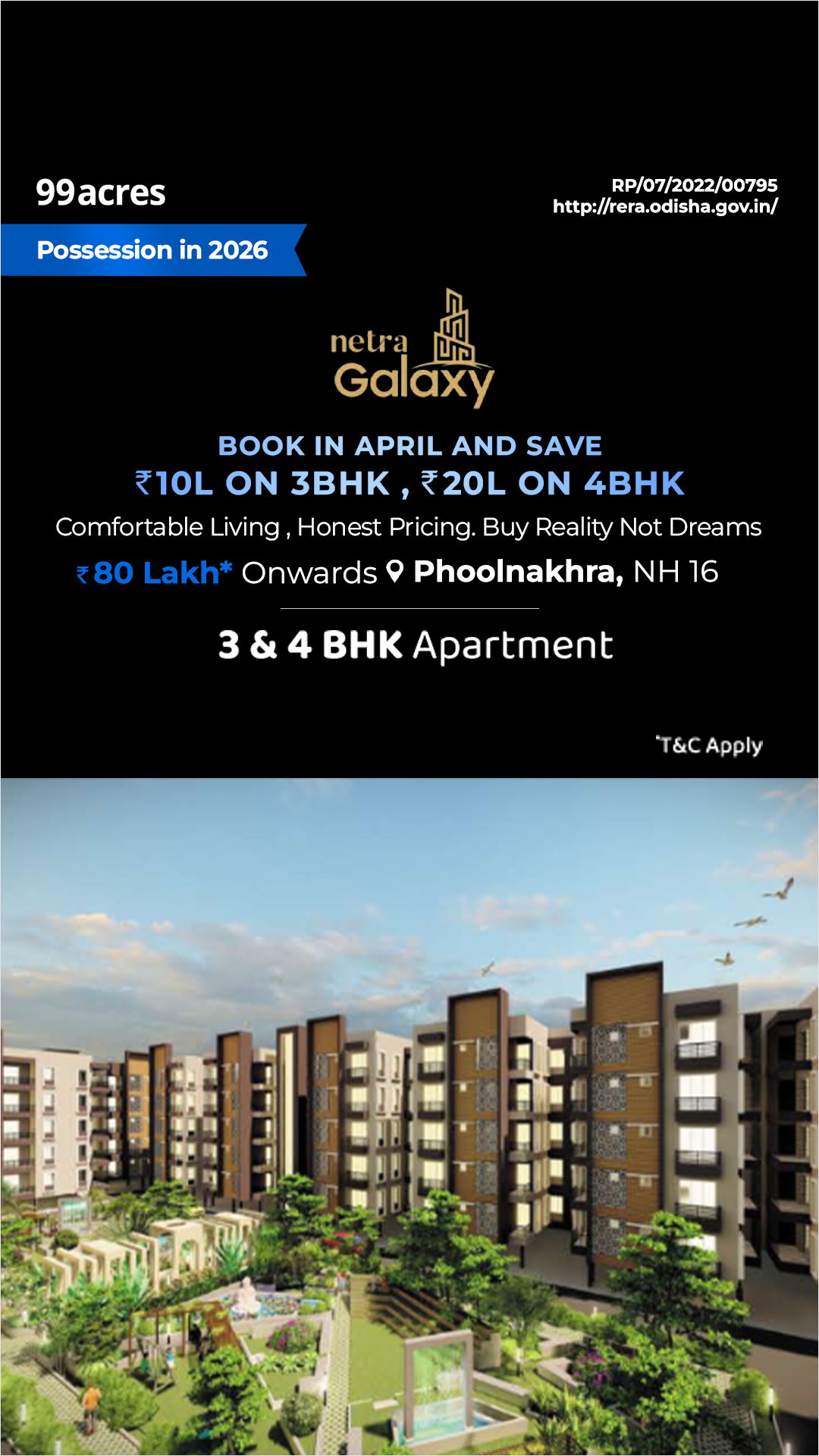 99acres Property India Facebook ad