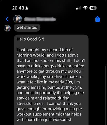 Morning Would Facebook ad