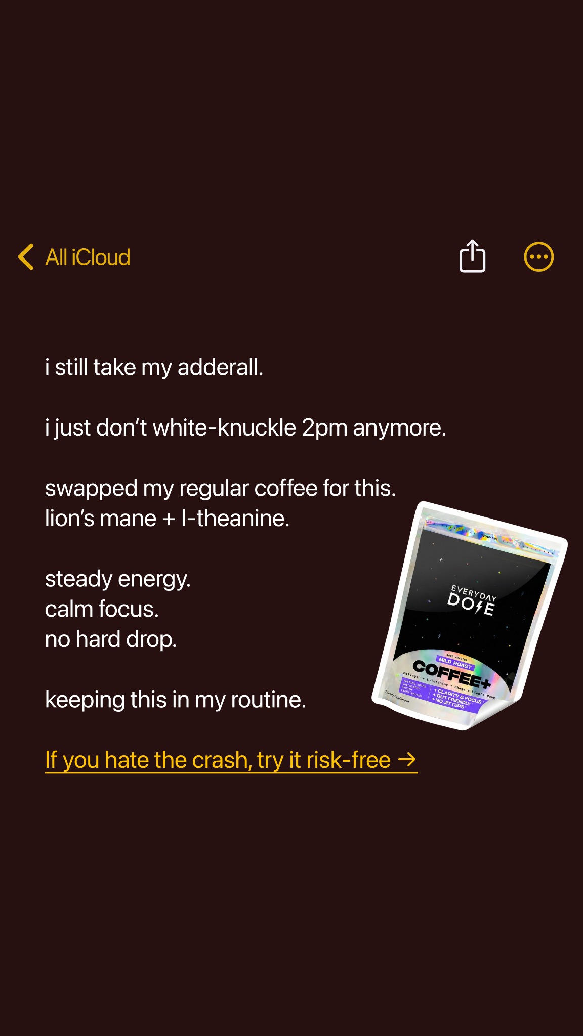 Everyday Dose Facebook ad