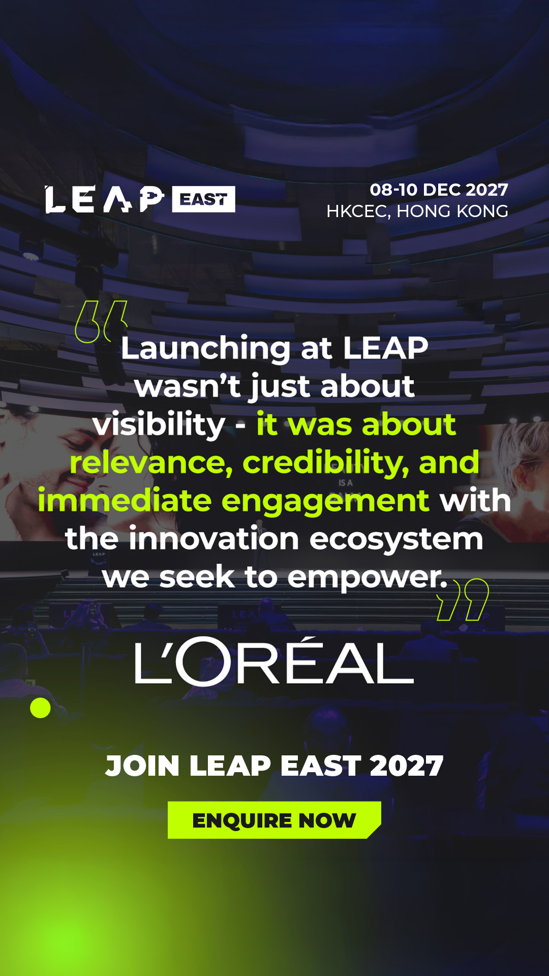 LEAP East Facebook ad from Jul 10, 2026