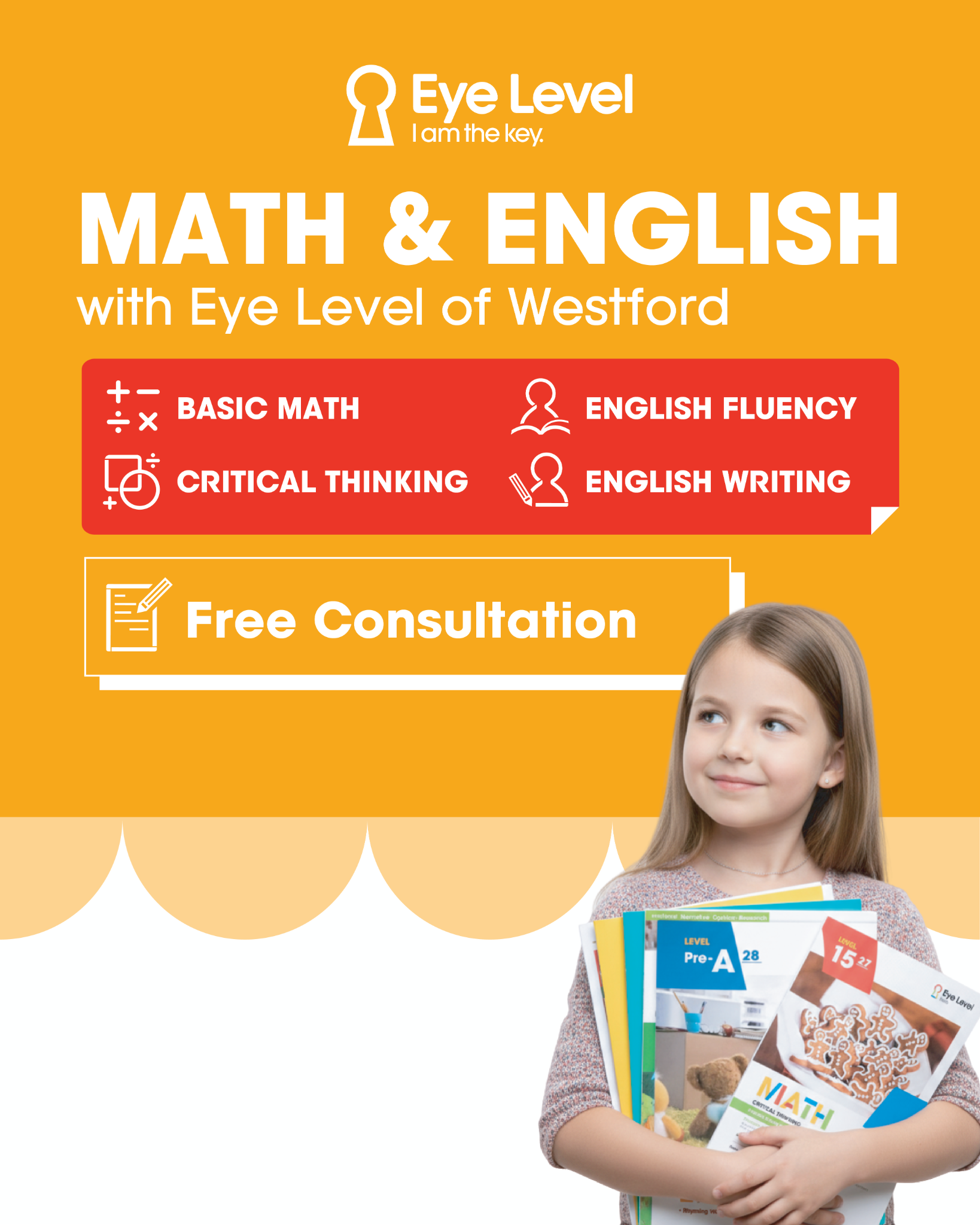 Eye Level of Westford Facebook ad: Math & English Programs