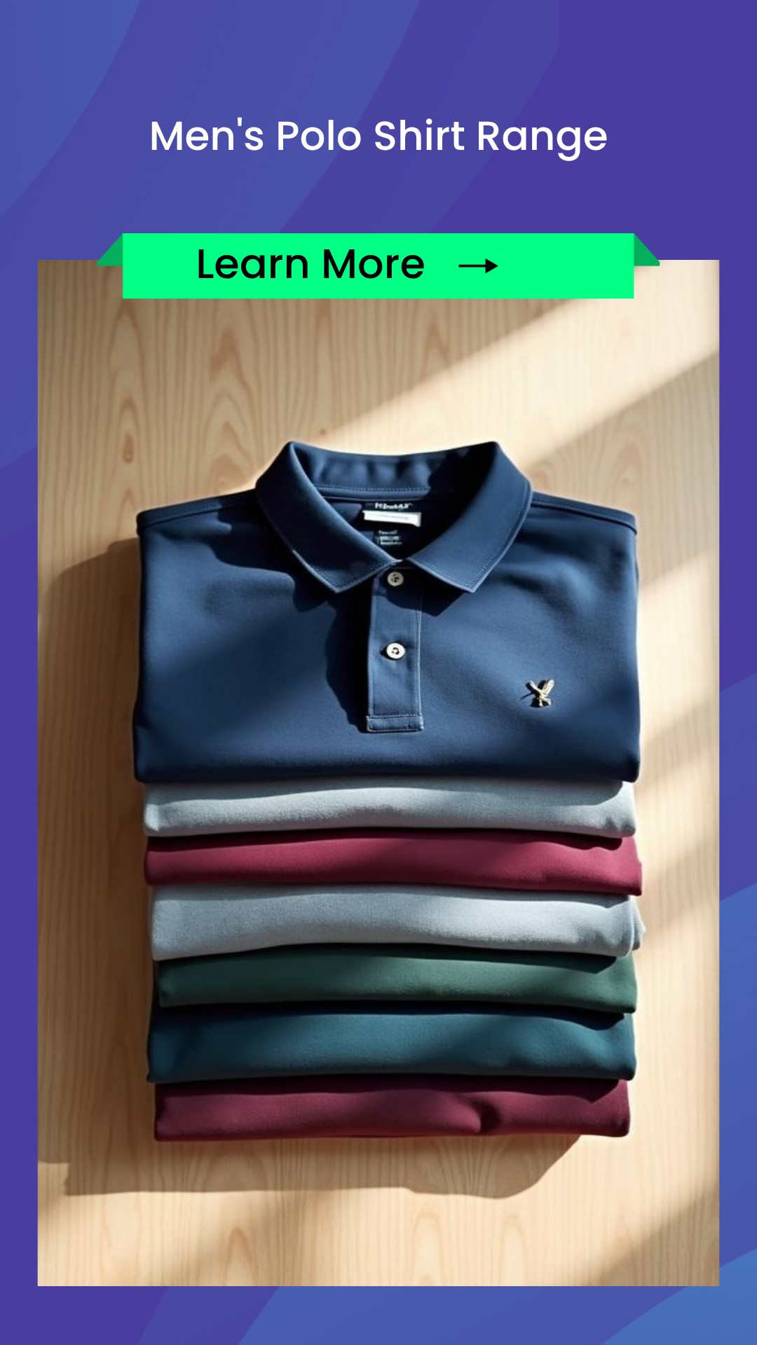 SearchArena Trend Facebook ad: Men's Polo Shirt Range