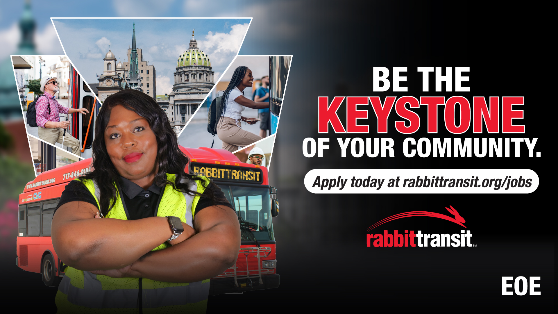 Oaktree Outdoor Advertising Facebook ad: Join the rabbittransit team!