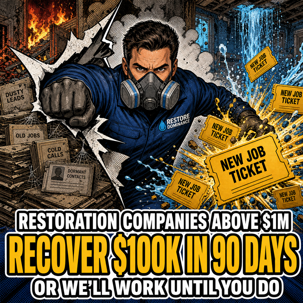 Clean Up Growth Facebook ad: Restoration Companies Reactivate $100k in Jobs