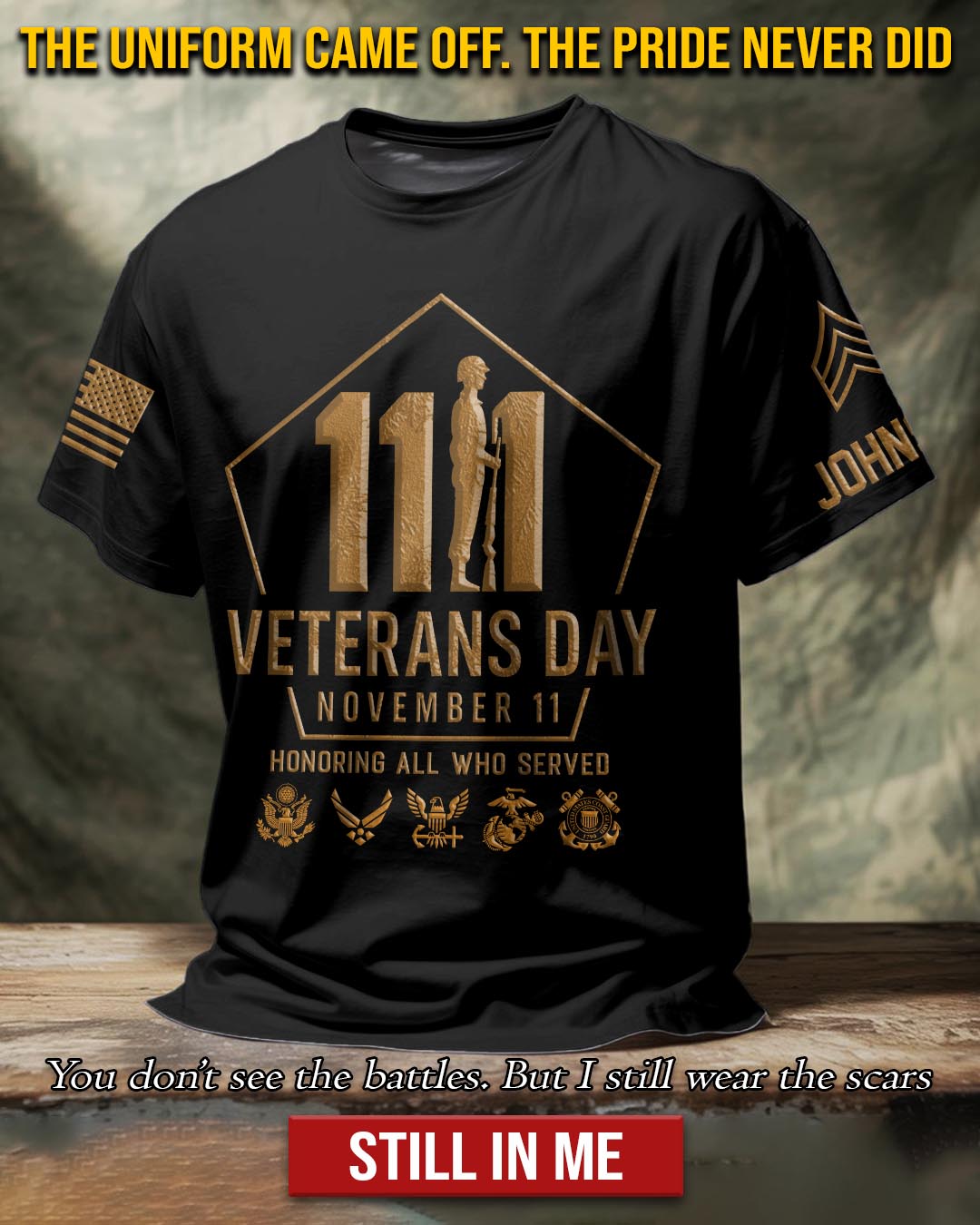 Veteran Pride Facebook ad: Free For Veterans - Just Cover S&H