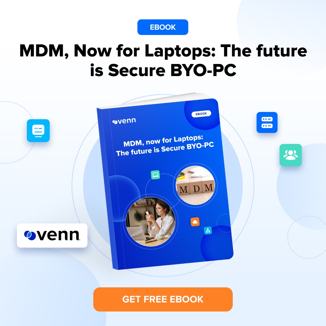 Venn Software Facebook ad: Thinking of Switching to BYOD Workforces?