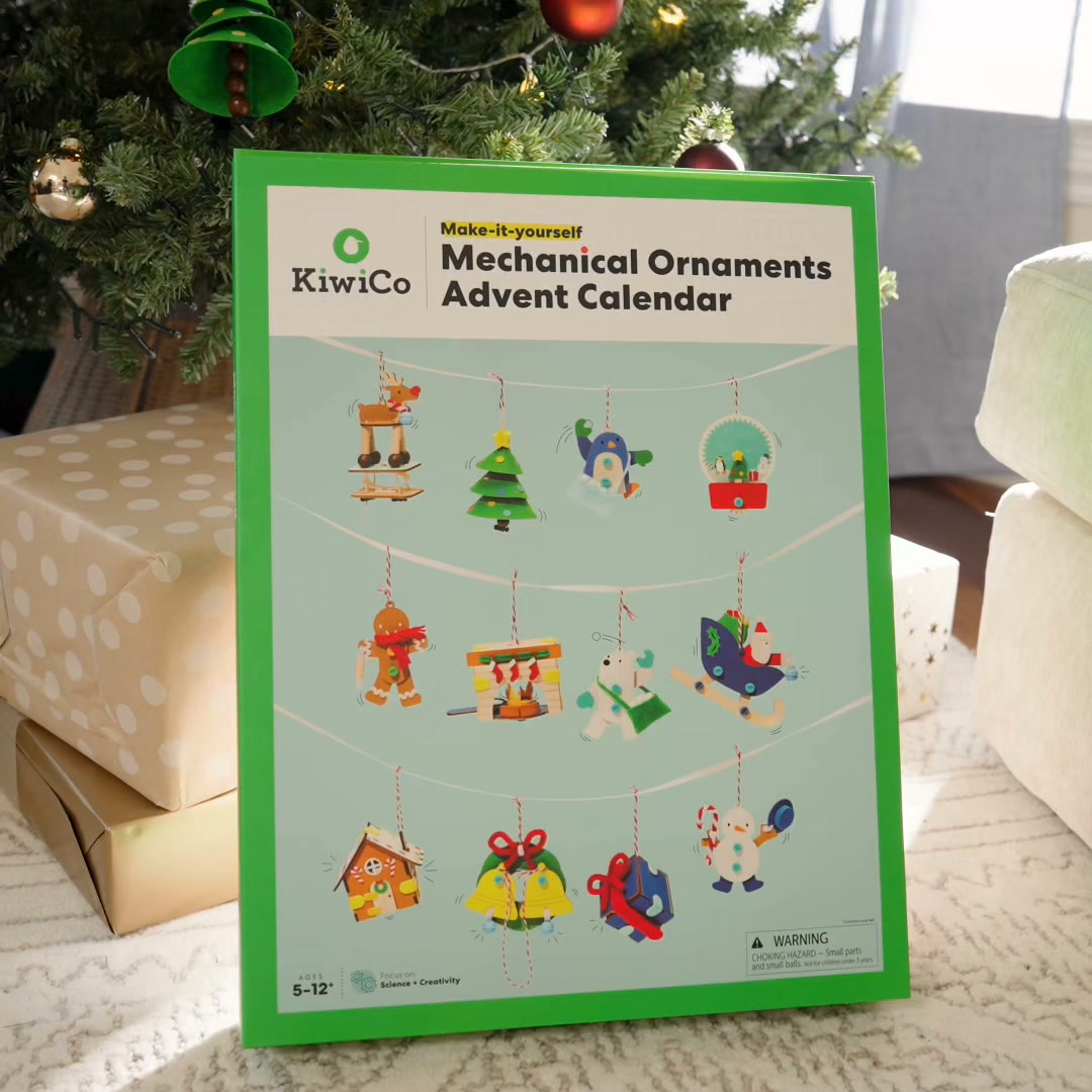 KiwiCo Facebook ad: Surprise Ornaments Advent Calendar