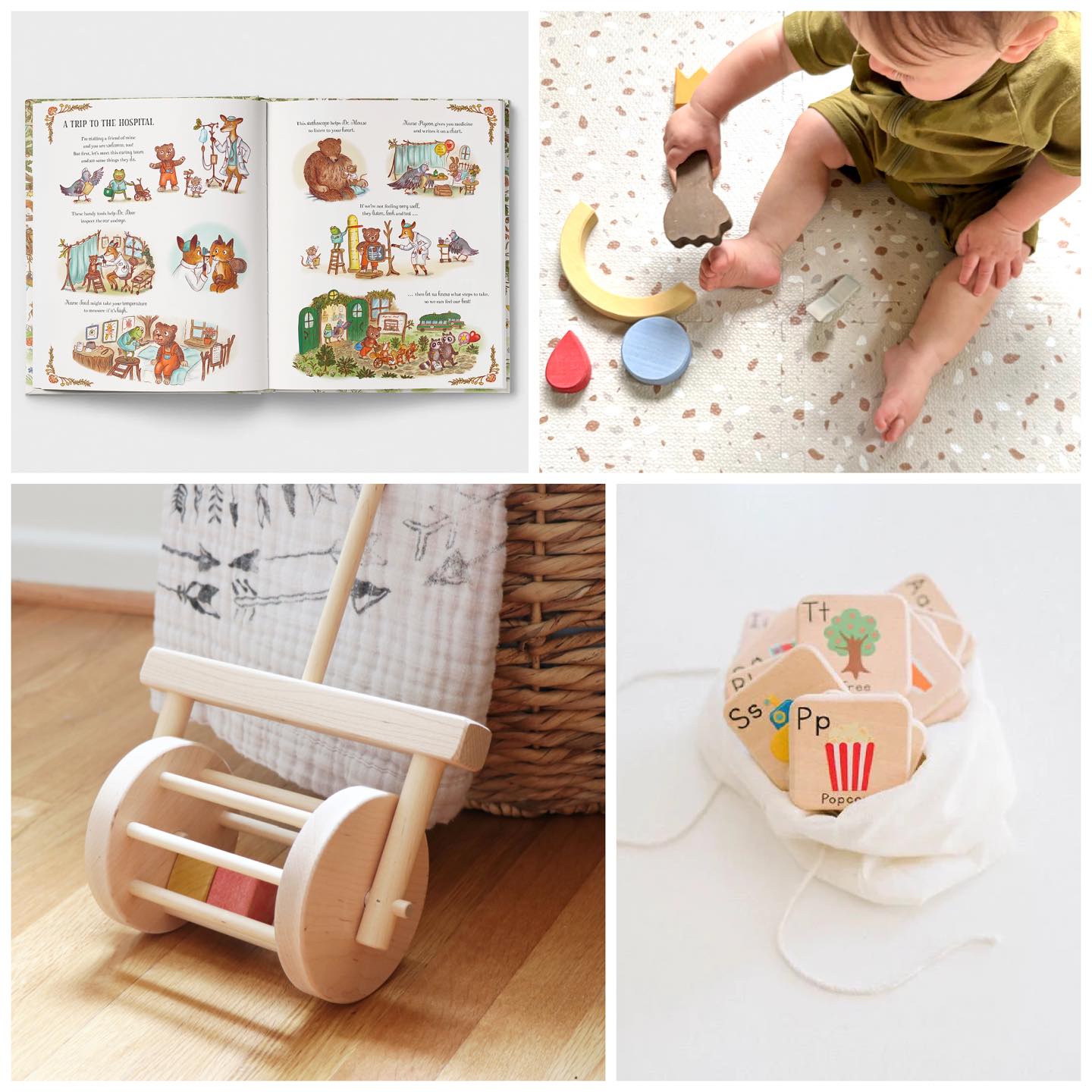 Brimful - Modern Whimsical Toys Facebook ad: Unique Wooden Toys | Handmade Soft Animals And Dolls |…