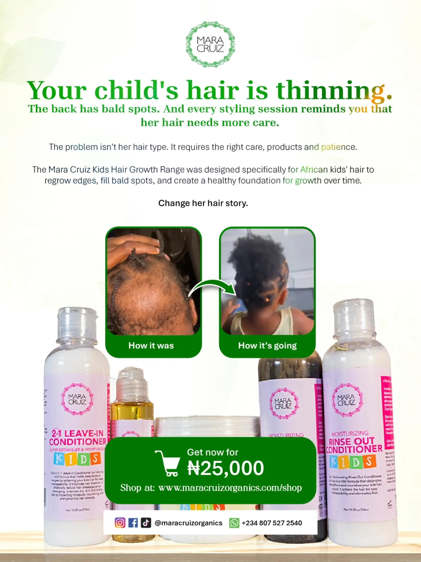 Mara Cruiz Organics Facebook ad